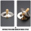 Silver Cymbal with Handle Kids Musical Instrument 2 Pcs 6