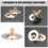 Silver Cymbal with Handle Kids Musical Instrument 2 Pcs 8