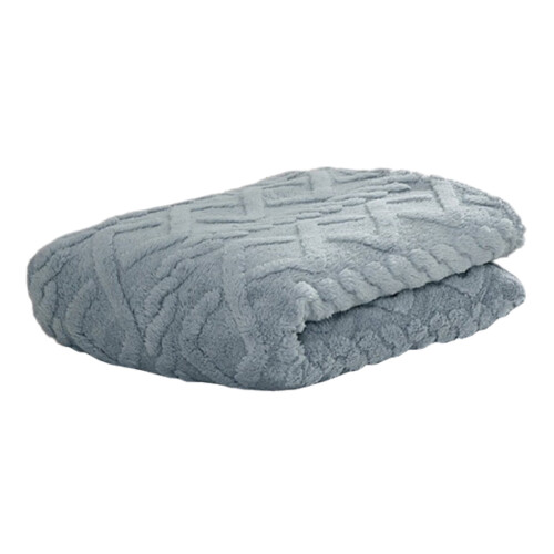 Soft Wool Shawl Blanket Blue Lightweight Warm 1pc 1