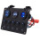 5 Gang 12V 24V LED Light Switch Control Panel For Camper RV Car Boat Waterpoor 5