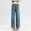 Maternity Jeans Straight Leg Blue Stretch Over Belly 2