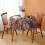 Rund Boho Paisley-duk 60x60 tum vattenavvisande 3