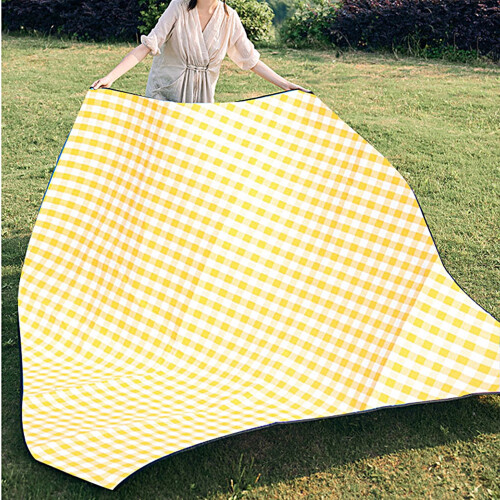 Picnic Blanket Faux Leather 3-Layer Moisture-Proof Portable 2