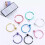 Fake Septum Clicker Nose Ring Non-Piercing Silver 18G 1pc 7