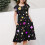 Mädchenkleid mit Blumenmuster, Volantärmeln und Taillenband 5