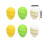 Easter Eggs Assorted Colors 6 Pcs 3