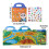 Kids Reusable Sticker Book Educational Activity Book for 3