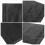 Black Nonslip Wheelchair Cushion 2 pcs 6