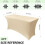 Stretchig spandex bordsduk champagnefärgad 48x24x30 cm 2-pack 4