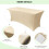 Stretchig spandex bordsduk champagnefärgad 48x24x30 cm 2-pack 3