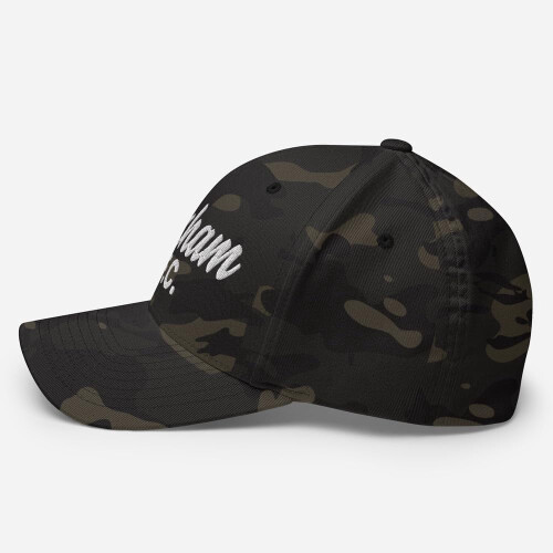 Cappello Flexfit unisex con ricamo di Wrexham, Galles. 2