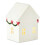 Leutsin LED Ceramic Christmas House - White, 6 inch 4