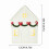 Leutsin LED Ceramic Christmas House - White, 6 inch 5