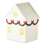 Leutsin LED Ceramic Christmas House - White, 6 inch 3