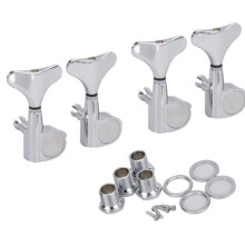 ROSENICE Silver Bass Tuning Machine Heads 4Pcs