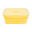 Boîte alimentaire pliable en silicone jaune 1200 ml 2