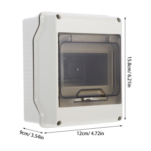 Circuit Breaker Box Plastic White Waterproof 1 Piece 1