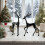 Leutsin Reindeer Christmas Decor Black Modern Deer Statue 5