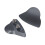Motorcycle Mirror Block Off Plates for R6 2017–2024 Gray 4