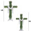 Pre-Lit Artificial Pine Christmas Cross Tree 4.9 ft White 7