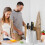 Kingfansion Rotating Kitchen Storage Rack White 21.5x20cm 3
