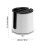 Kingfansion Rotating Kitchen Storage Rack White 21.5x20cm 4