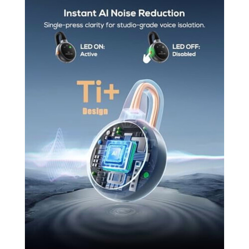 Wireless Lavalier Mic USB-C Noise-Cancelling 30H Battery 2