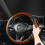 Steering Wheel Cover Wood Grain Breathable 2