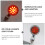 Motorcycle LED Retro Turn Signals Red 1 Pair 12V 2