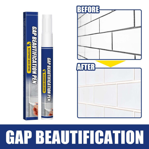 Waterproof Tile Grout Repair Pen White 5ml