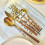 Stainless Steel Flatware Set with Wood Handles 5 Pieces 4