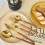 Stainless Steel Flatware Set with Wood Handles 5 Pieces 7