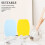 Watercolor Painting Sponge Square Absorbent Sponge 2pcs 4