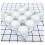 Plastic Pearl Christmas Ornaments White 6 pcs 2