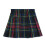 Μίνι φούστα σε γραμμή Α με πλισέ καρό για κορίτσια και ζώνη 5