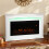 2000W 5118 BTU Faux Flame Fireplace - White 3
