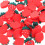 Strawberry Table Decorations Red Resin 30 Pieces 3