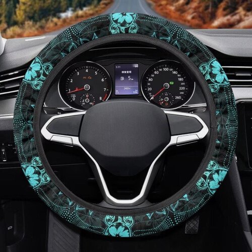 Boho Turtle Steering Wheel Cover Women 1 Pack 1