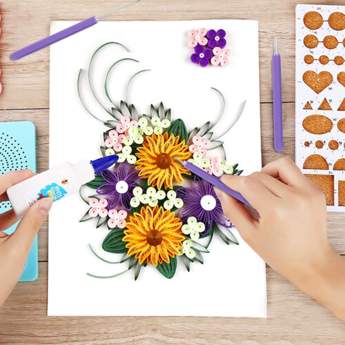 Quilling Tools Set Paper Crafts Decor 8 Pieces