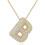Bubble Letter Necklace 18K Gold Plated Initial Pendant 18 1
