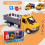 Alloy Engineering Vehicle Toy Truck with Open Doors and 5