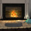 Fireproof Half-Round Fireplace Mat Black 4