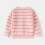 Cotton Knit Cardigan Pink Striped Button-Front for 5