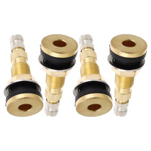 OUNONA Tubeless Tire Valve Stems Copper 4pcs