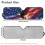 Eagle American Flag Windshield Sun Shade UV Heat Protection 5