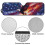 Eagle American Flag Windshield Sun Shade UV Heat Protection 6