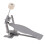Single Spring Bass Drum Pedal with Wool Beater for Kids 2