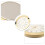 Quartz Clock Insert with Arabic Numerals and Gold Bezel 3