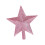Pink decorative star ornament for Christmas tree, window, 1