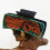 Western Denim Claw Clip with Fox Pattern Resin Animal Design 4
